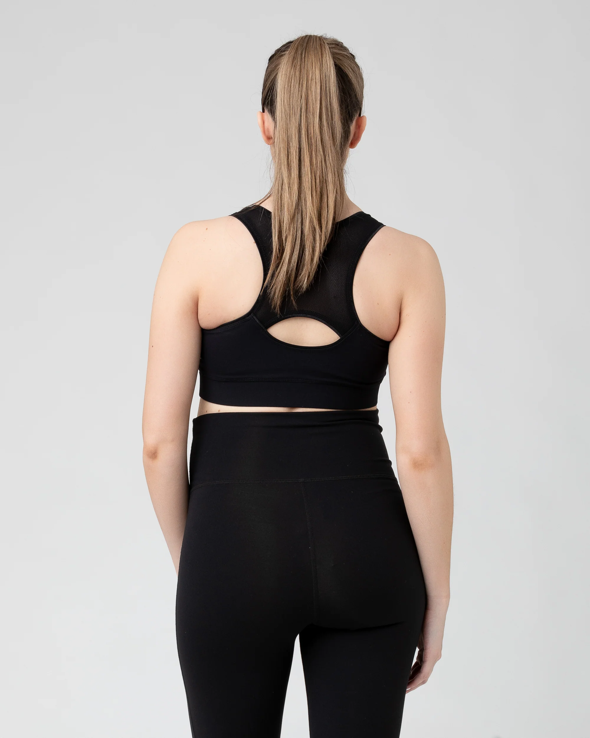 Active Nursing Crop Top  Black - Image 3