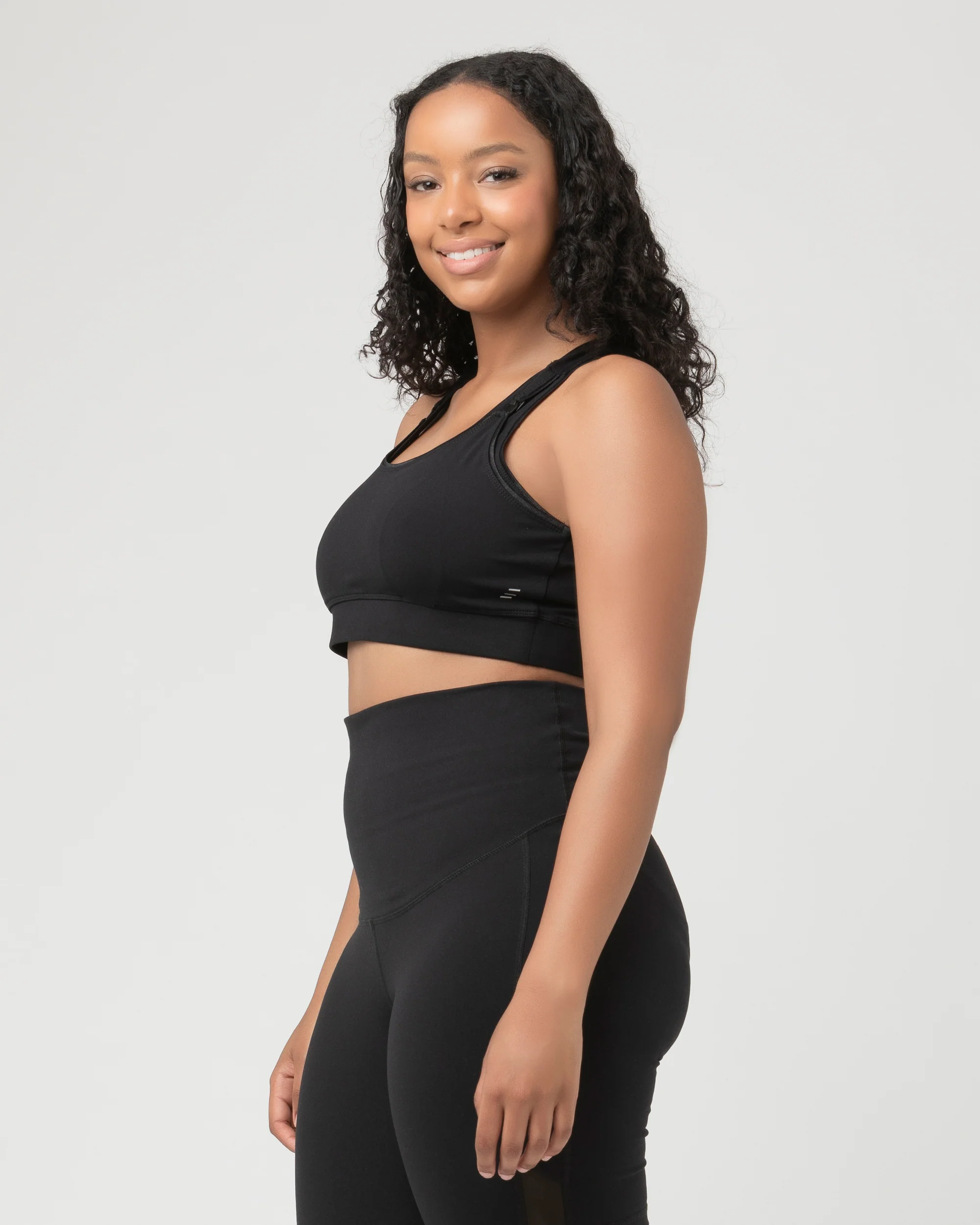 Active Nursing Crop Top  Black - Image 8