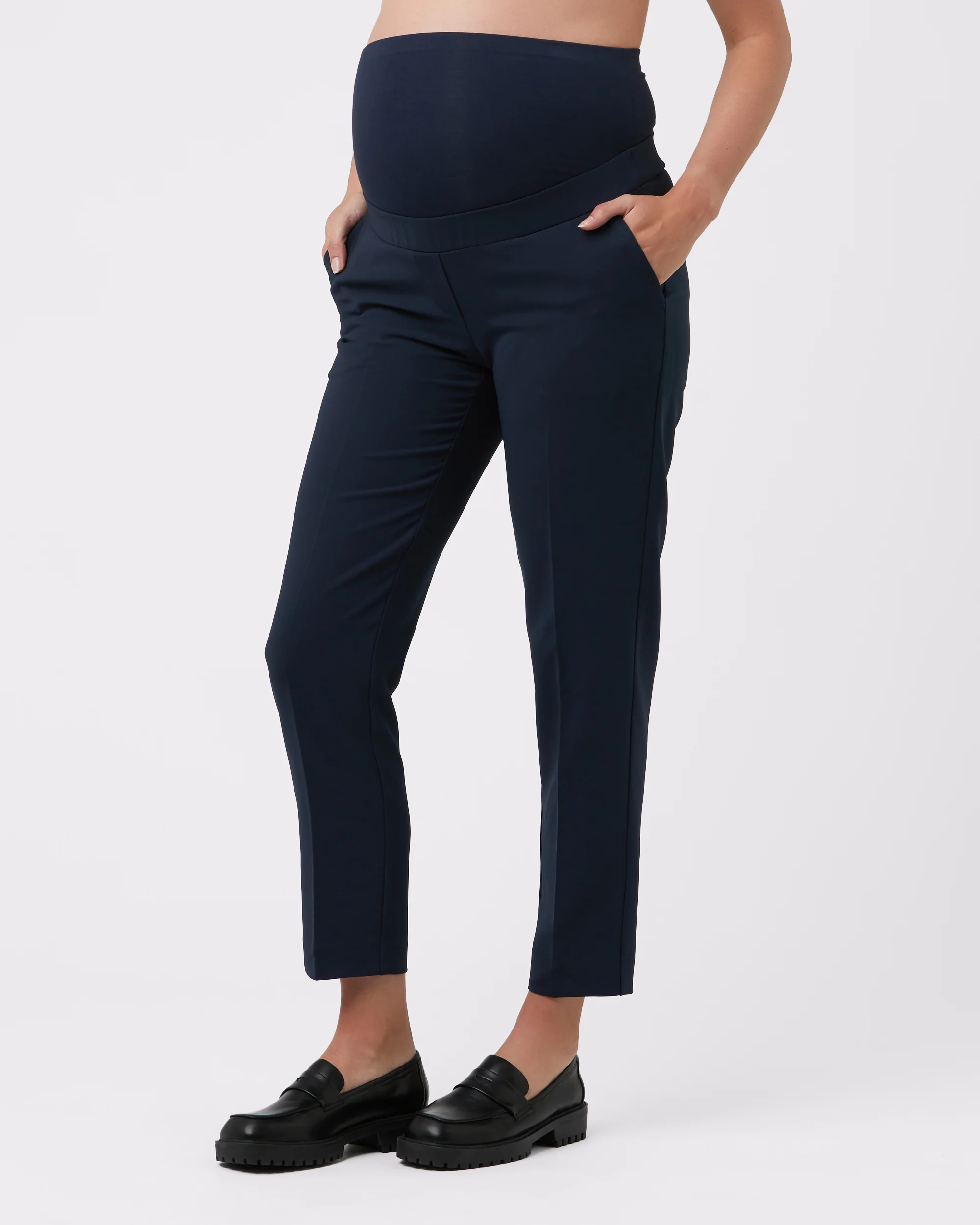 Alexa Classic Crop Pant  Navy - Image 3