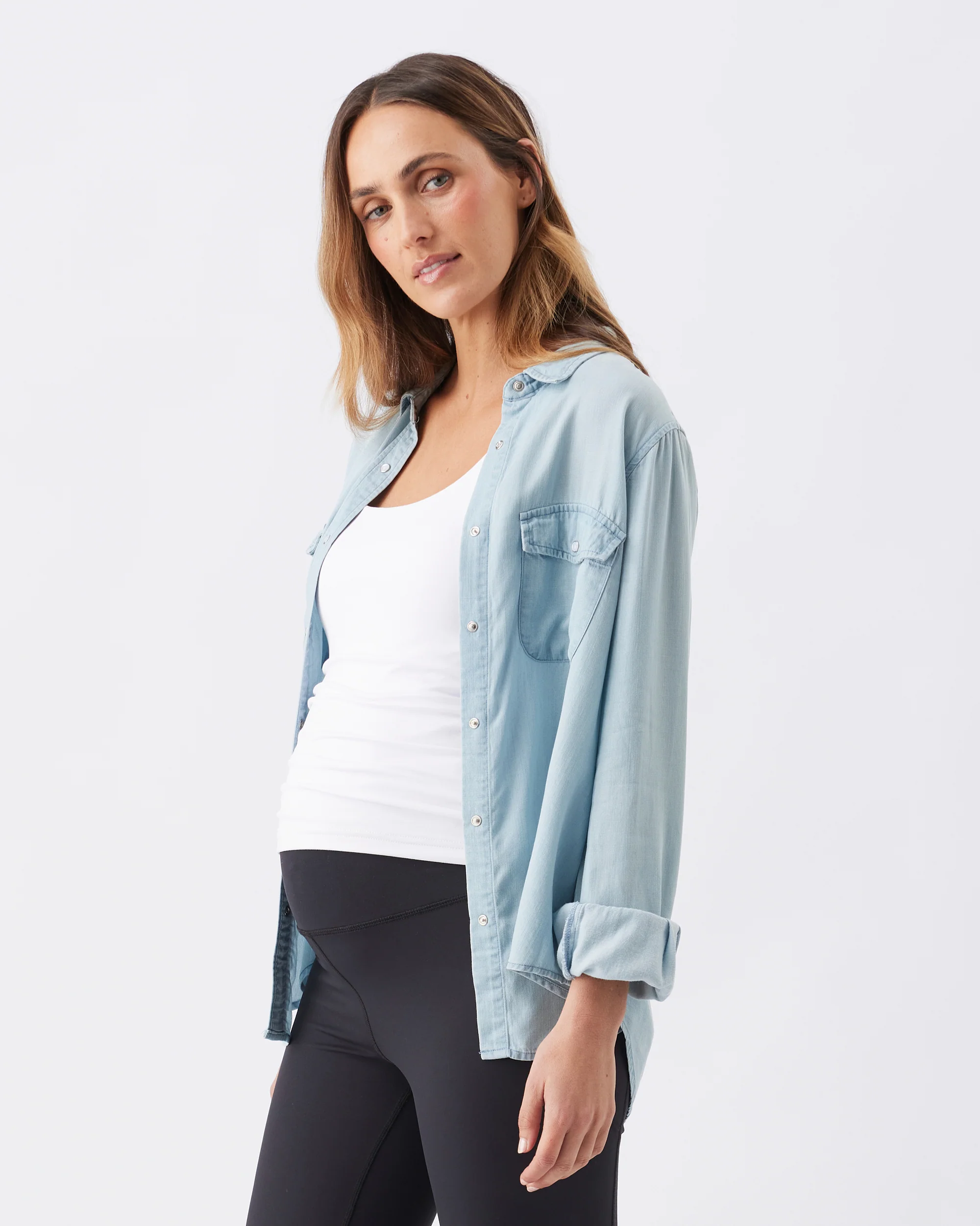 Bec Chambray Shirt  Clean Fade - Image 3