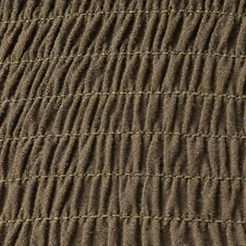 Brandi Shirred Dress  Khaki - Image 7