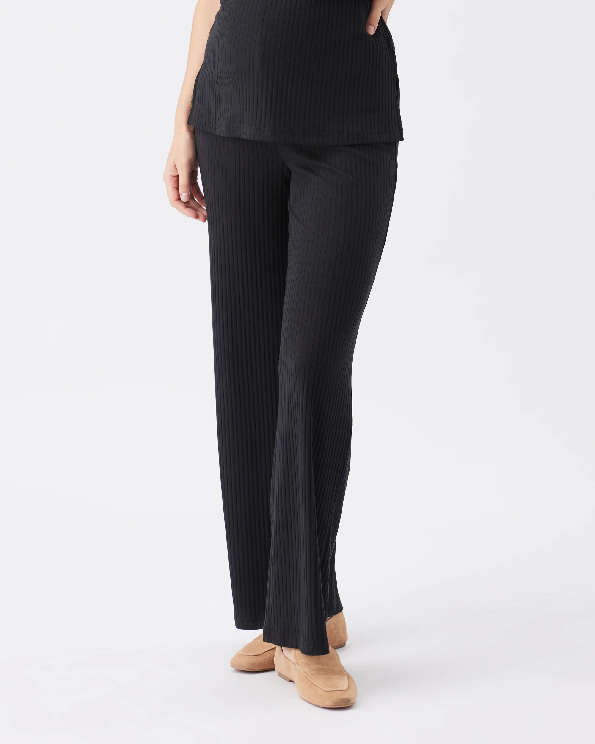 Cindy Rib Pant Black - Image 3