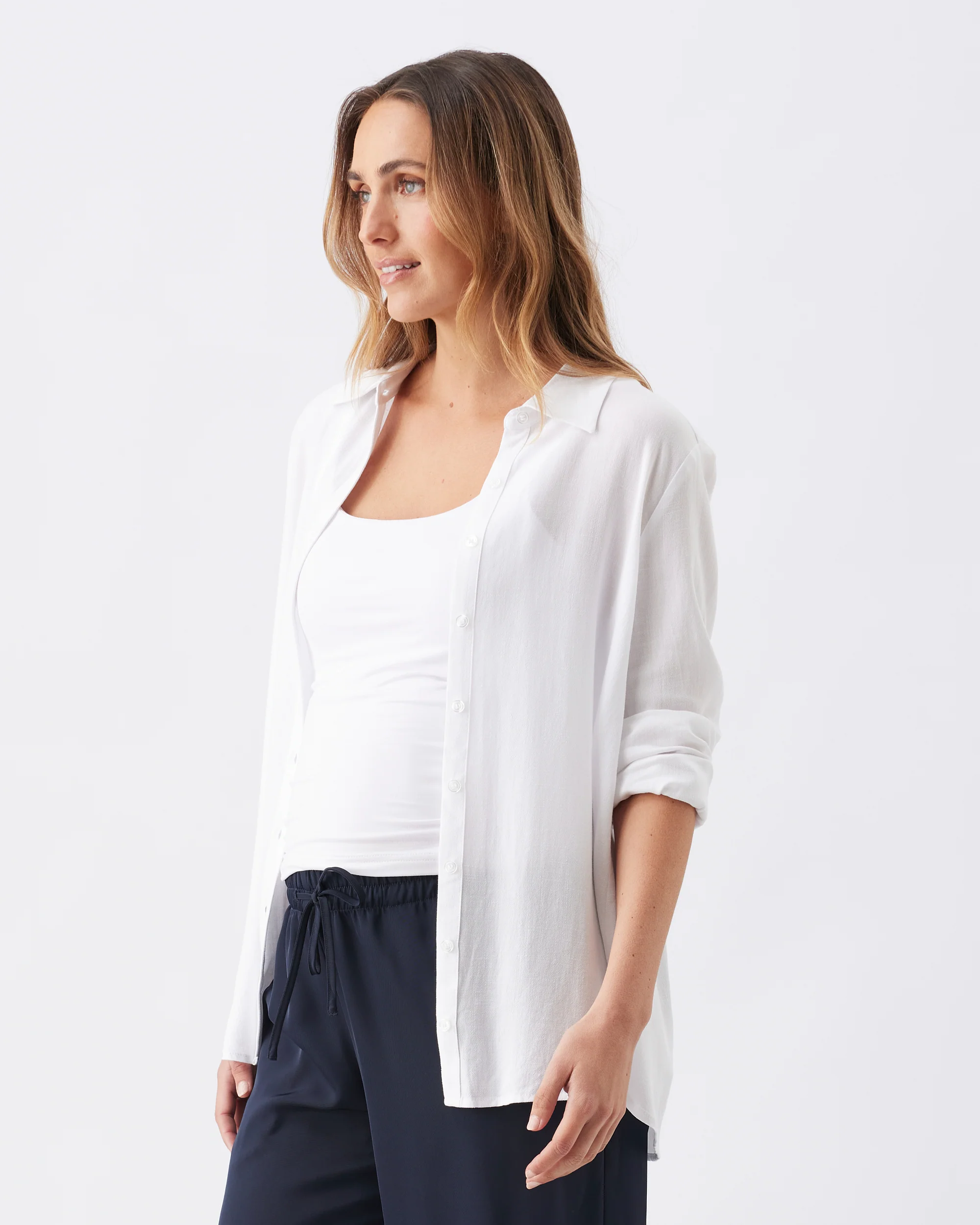 Clara Relaxed Shirt  White - Image 4