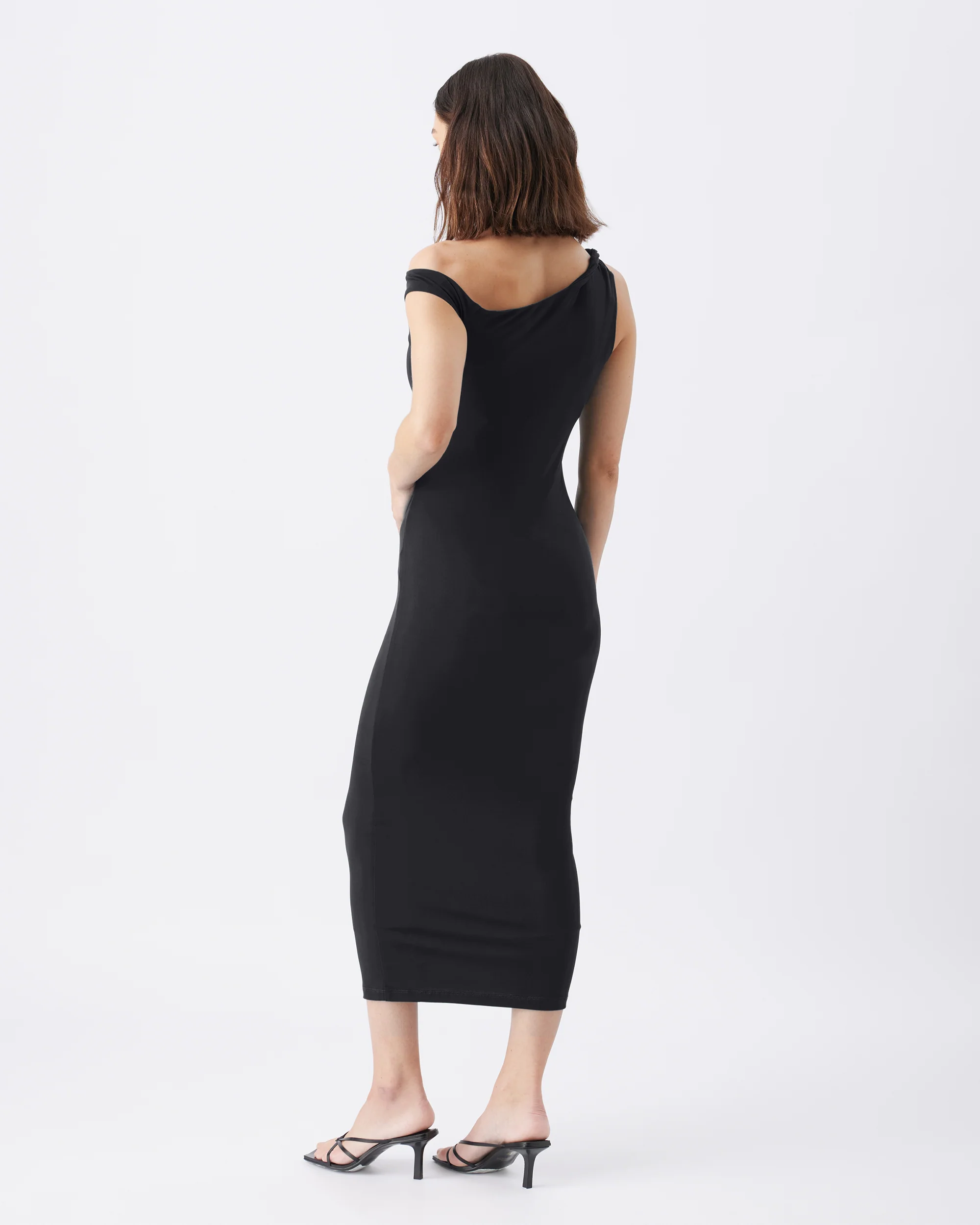 Cora Off-Shoulder Dress Black - Image 4
