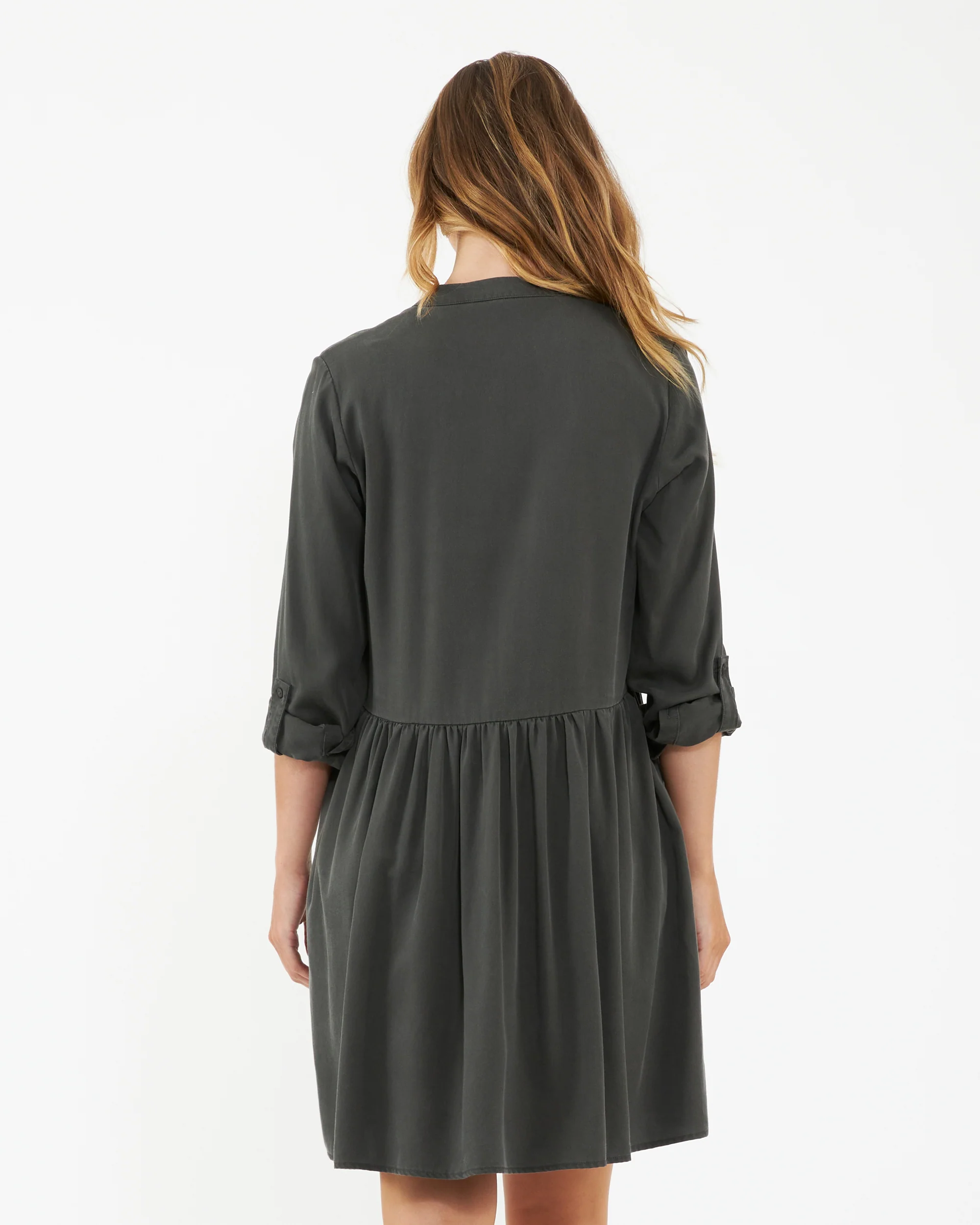 Demi Tencel Dress Olive - Image 5