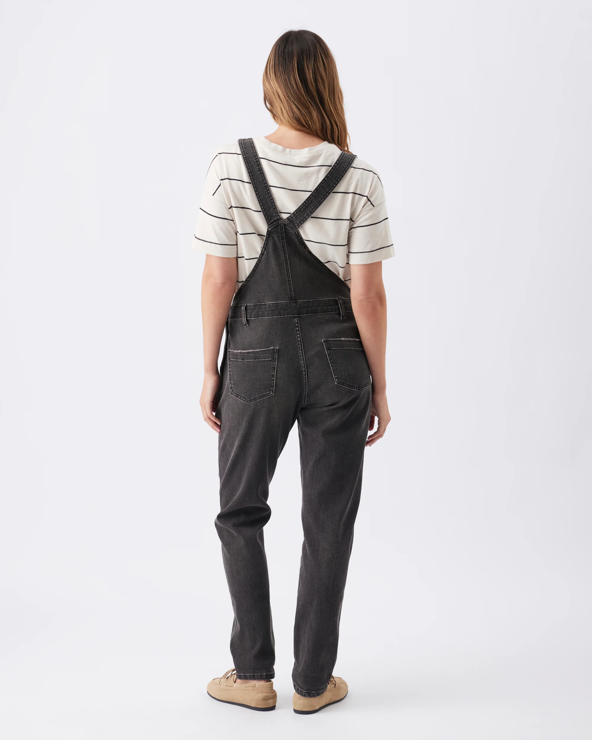Denim Overalls Black - Image 4