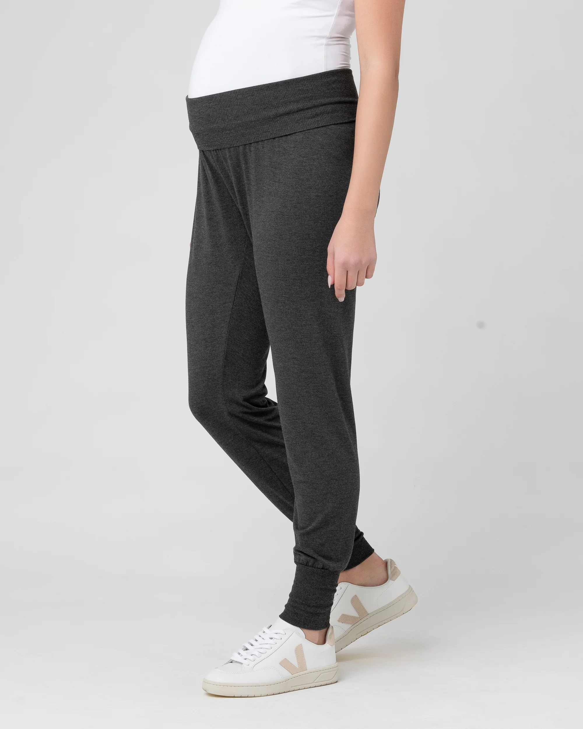 Jersey Lounge Pant Charcoal Marle - Image 3