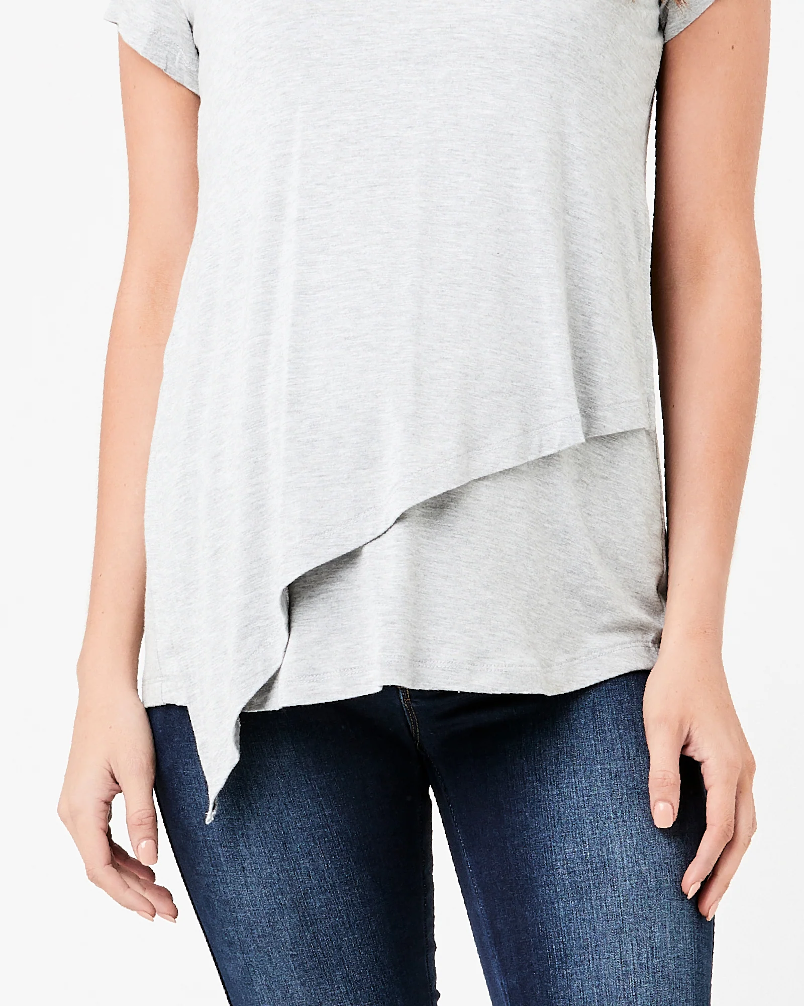 Lara Nursing Tee Silver Marle - Image 6