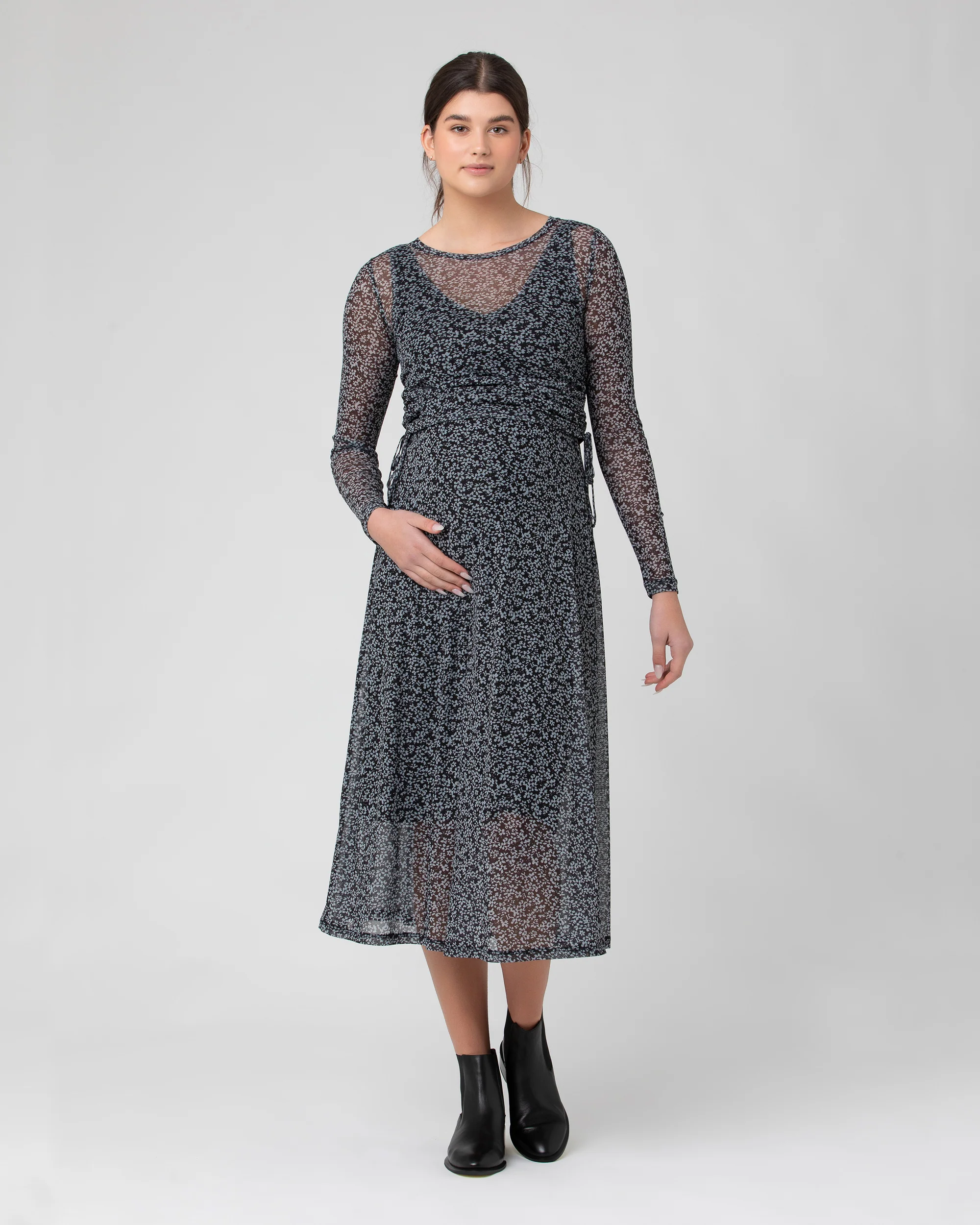 Layla Ruched Top Black / Storm - Image 5