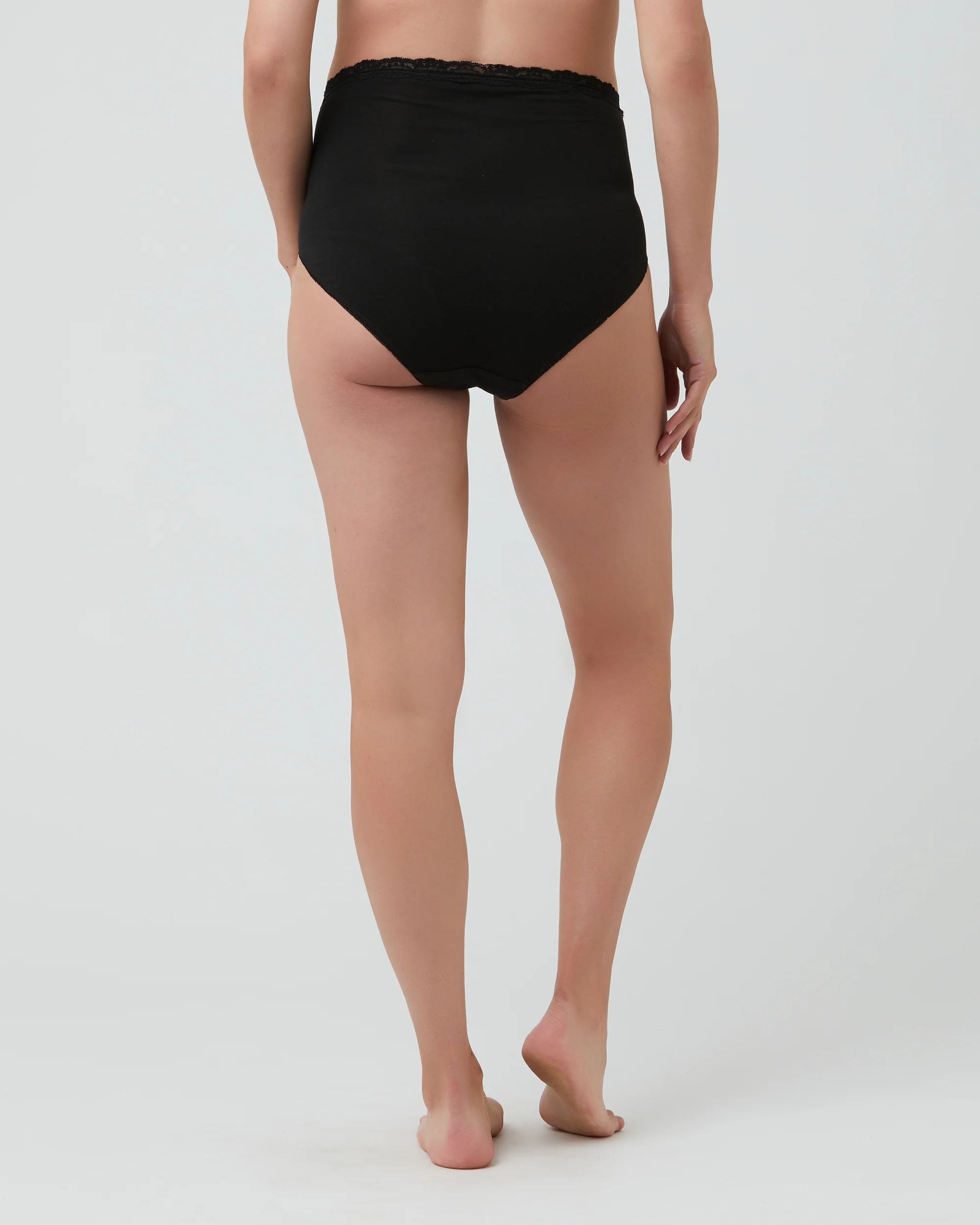 Organic Cotton Full Briefs Black - Image 5