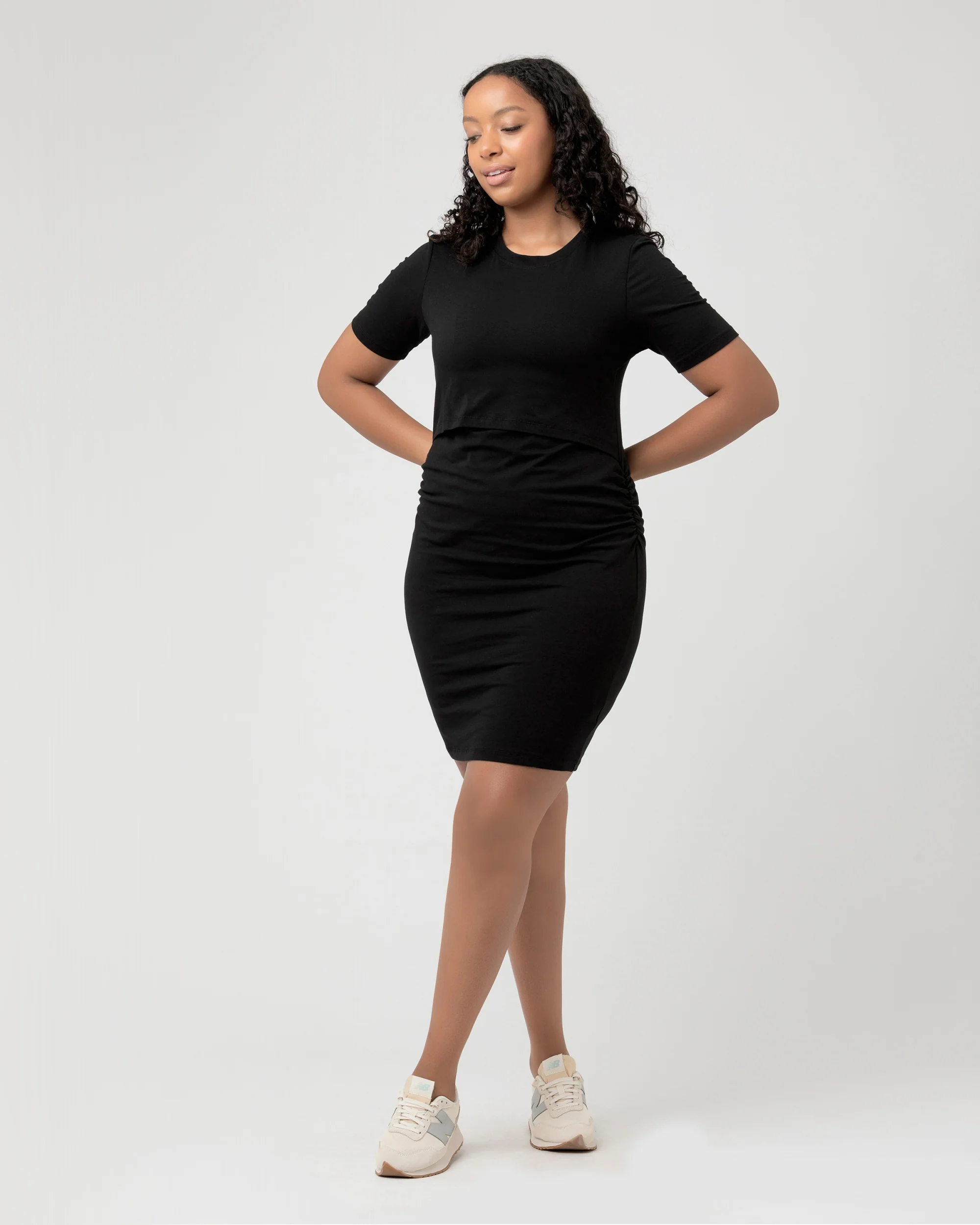 Organic Nursing Dress Black - Image 6