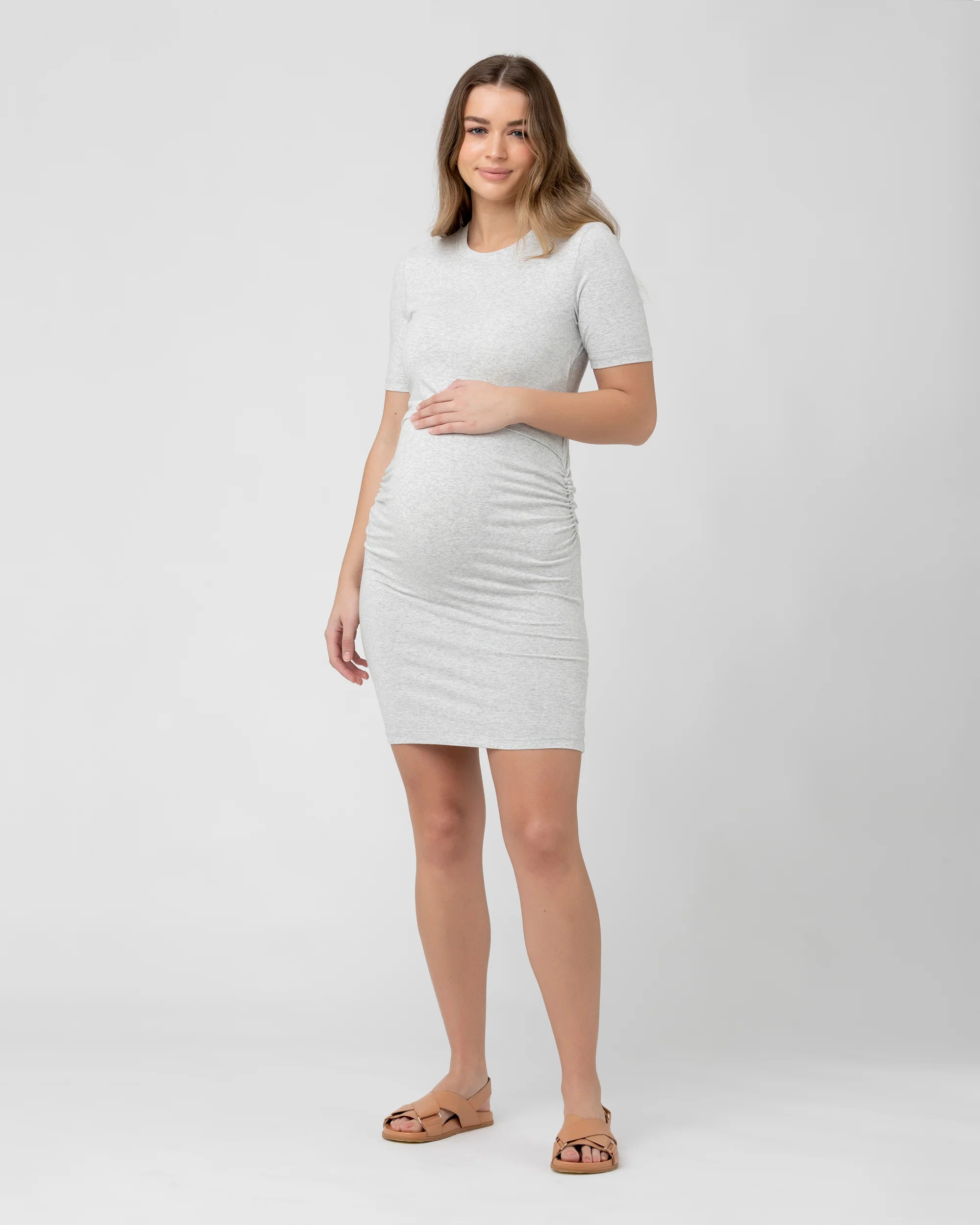 Organic Nursing Dress Silver Marle - Image 6