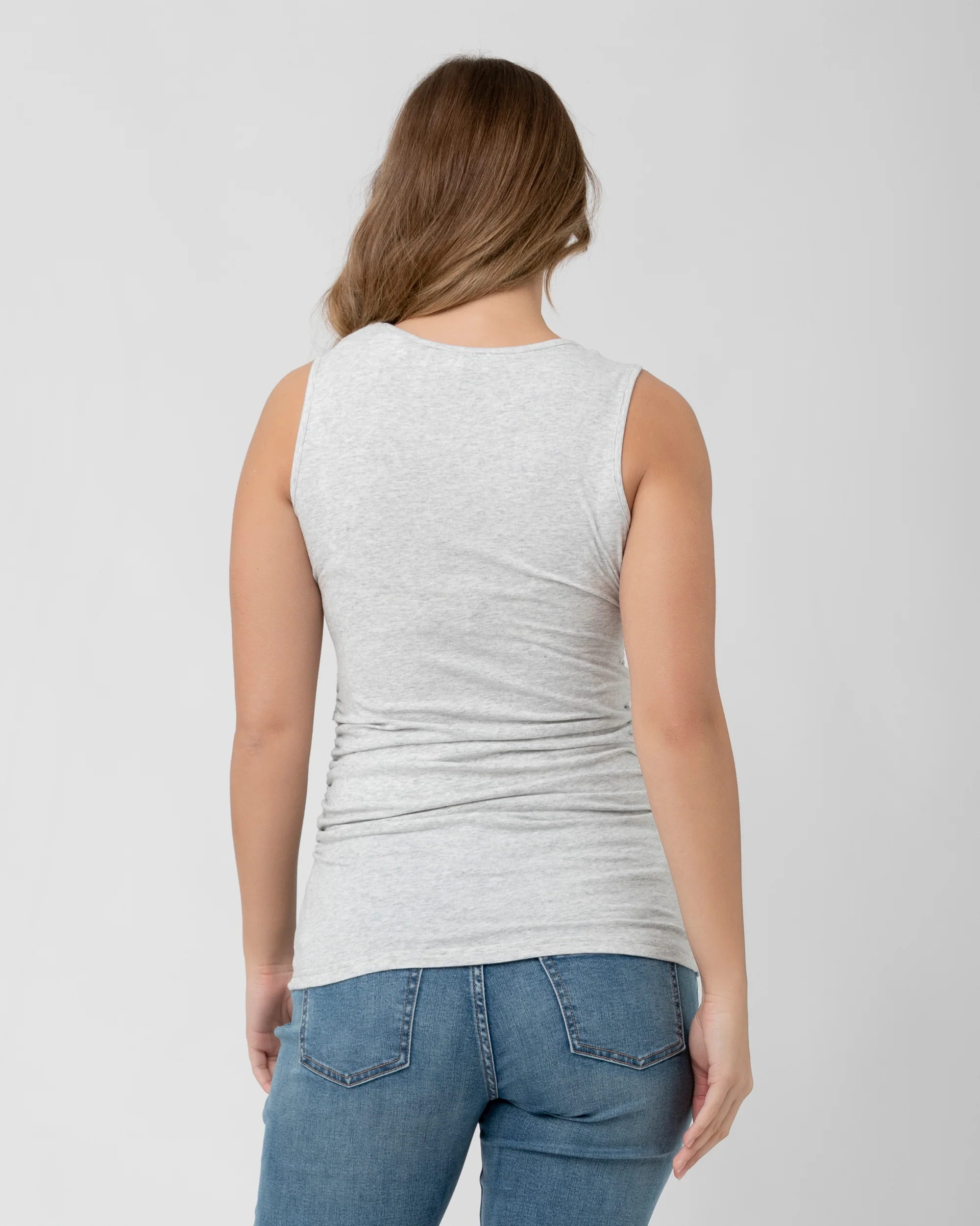 Organic Nursing Tank Silver Marle - Image 4