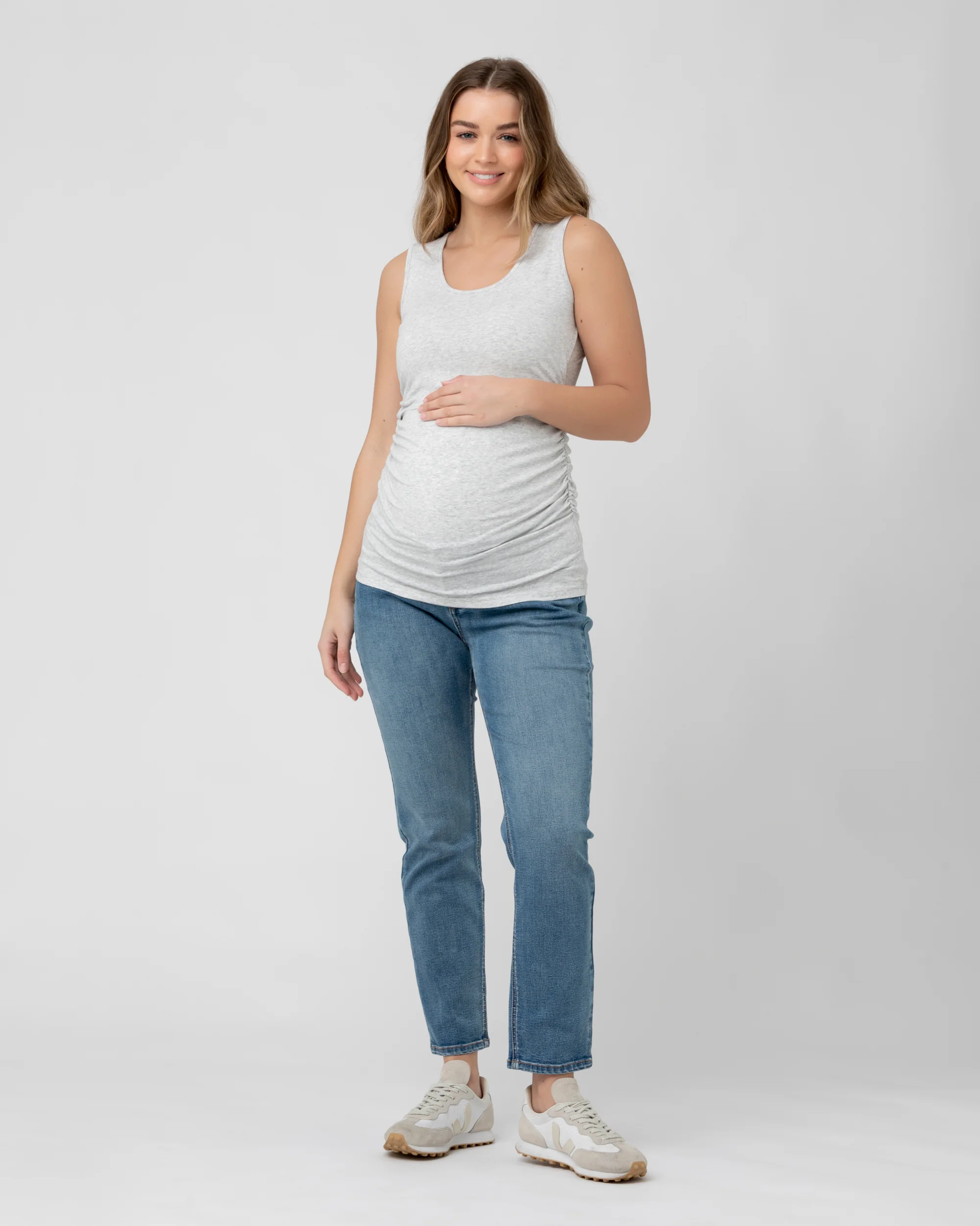 Organic Nursing Tank Silver Marle - Image 5