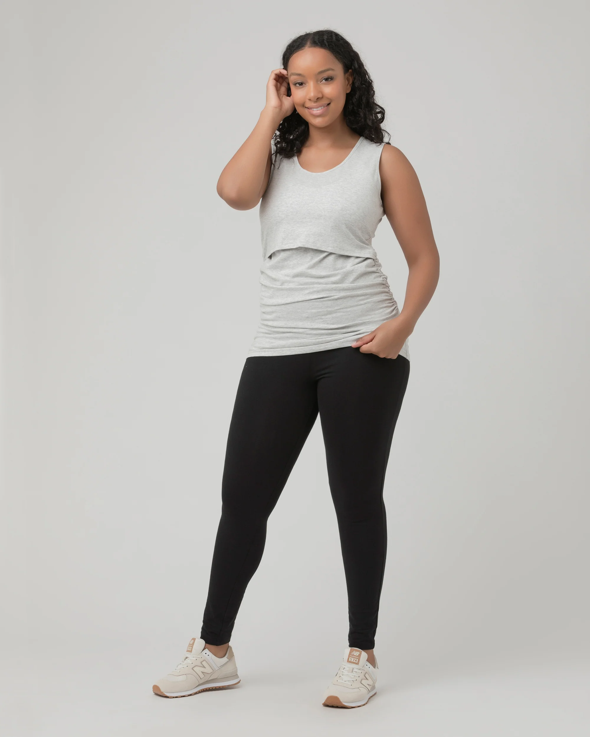 Organic Nursing Tank Silver Marle - Image 7