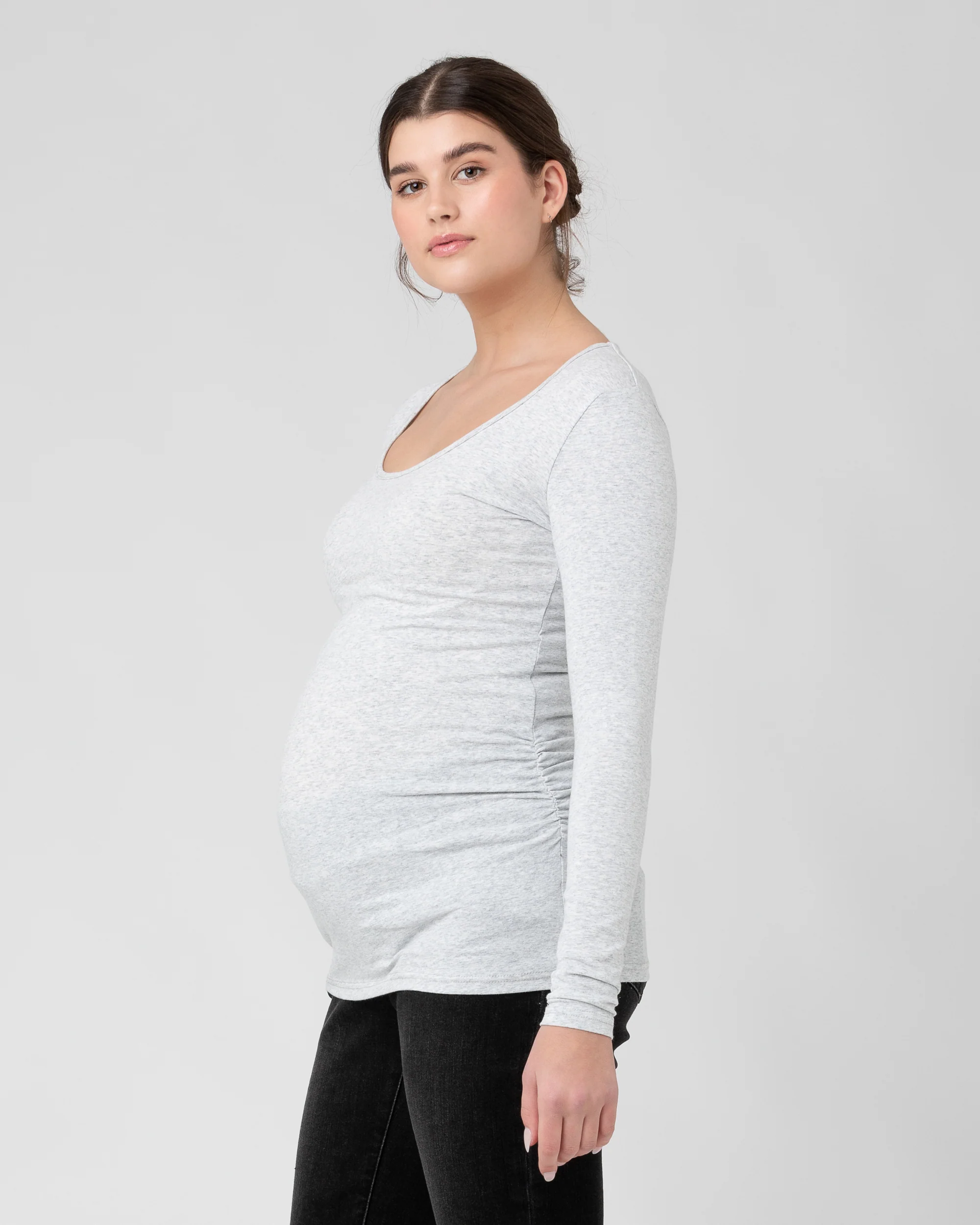 Organic Tube Top Silver Marle - Image 3