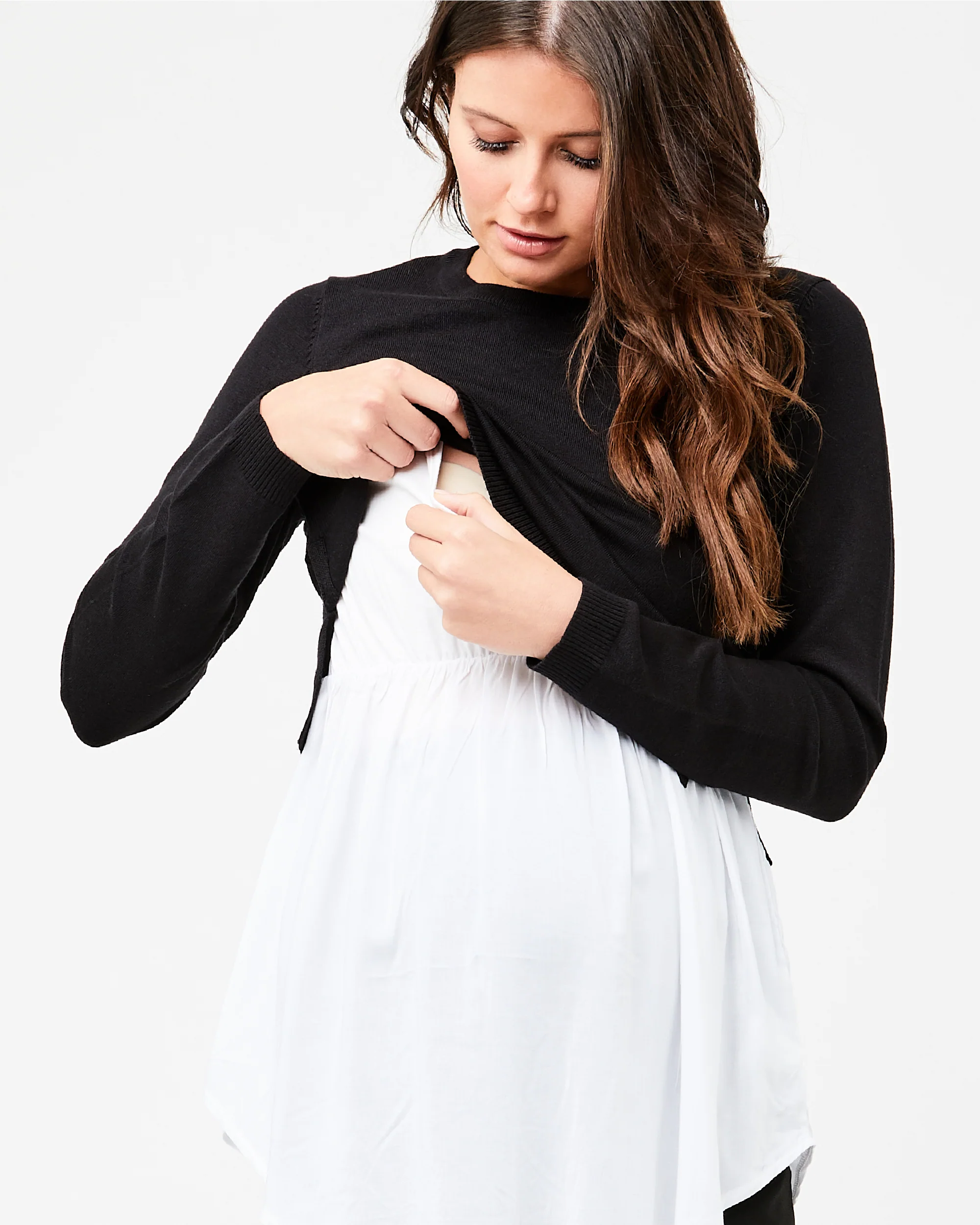Pia Nursing Knit Black - Image 4