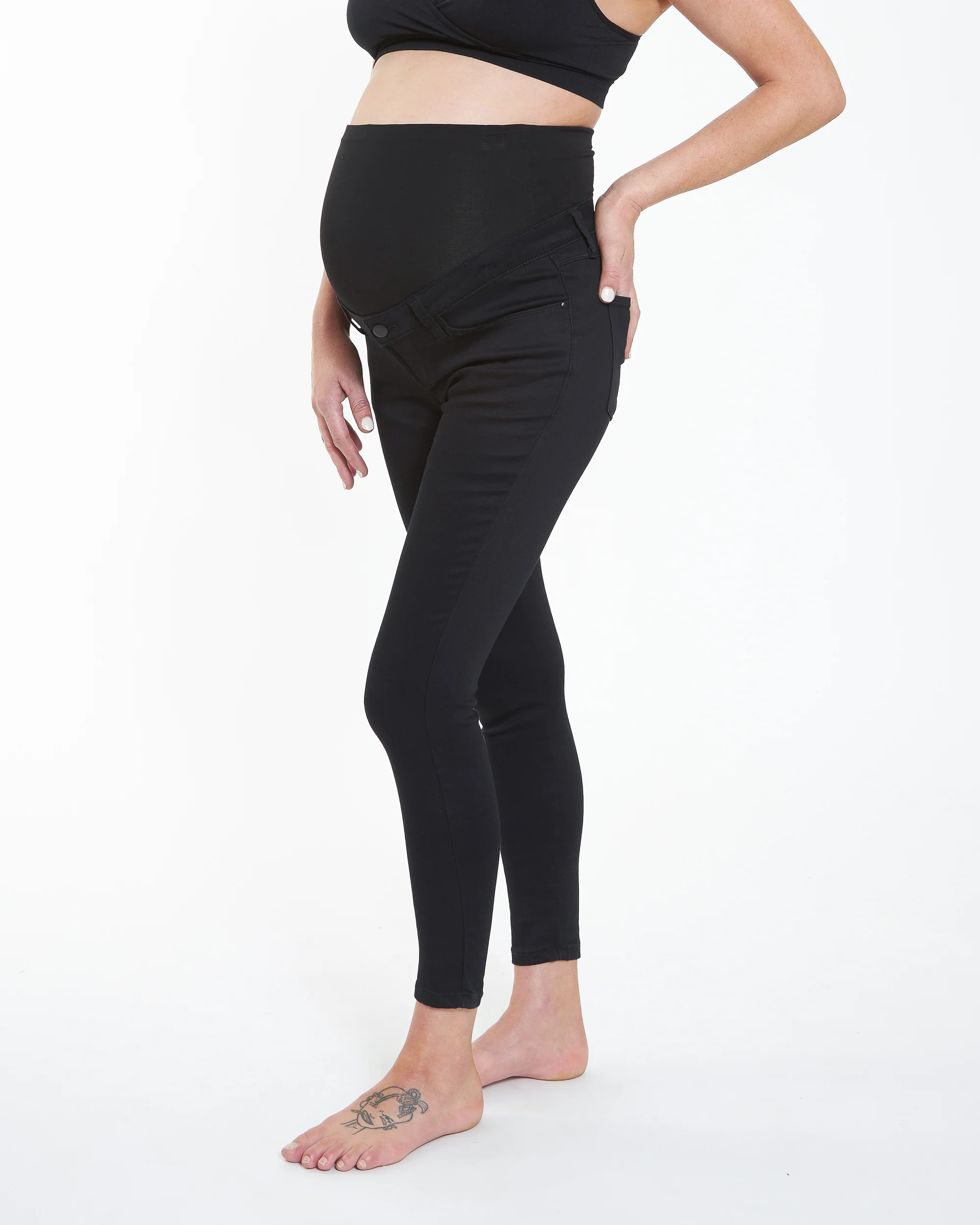 Rebel Ankle Grazer Jegging Black - Image 4