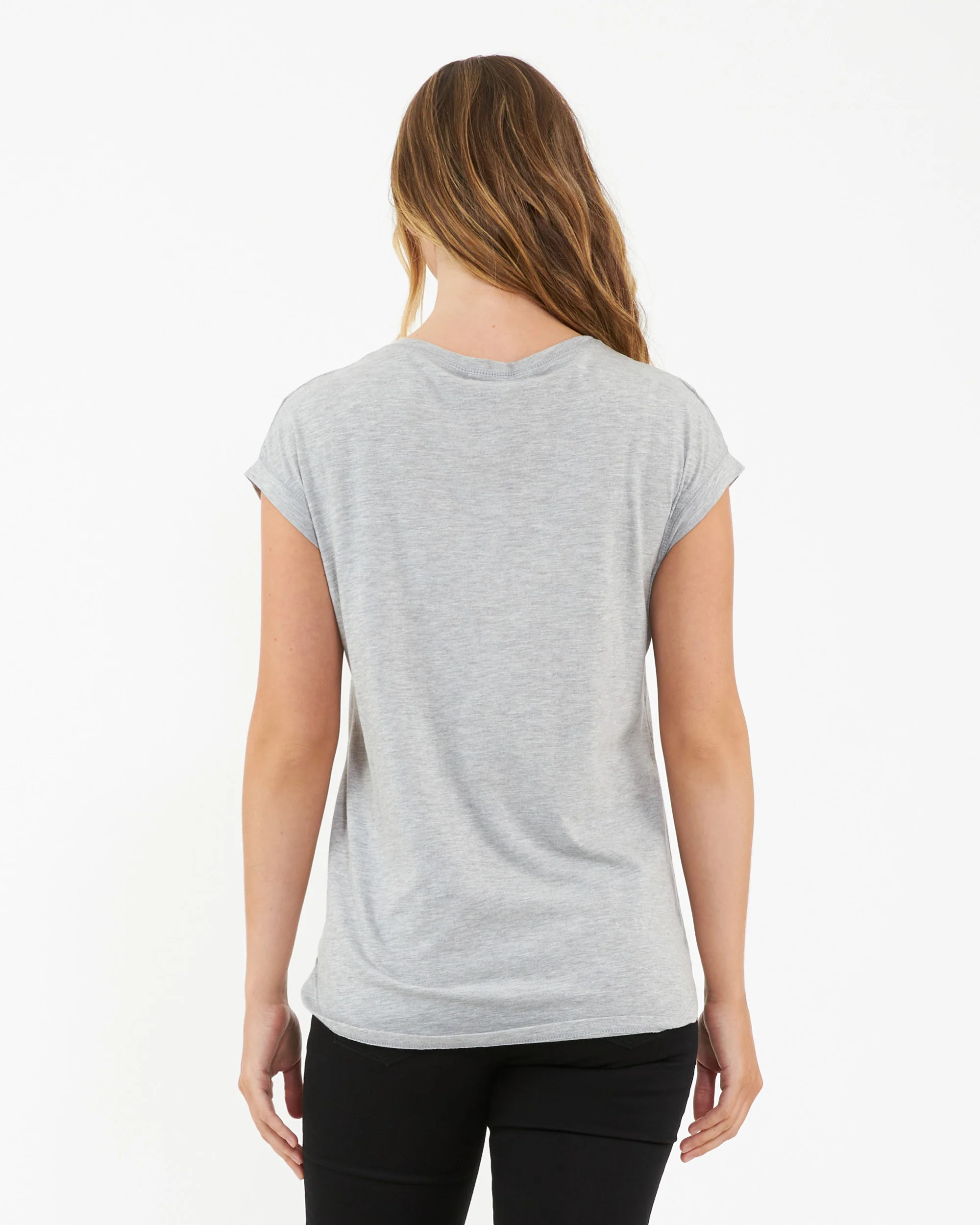 Richie Nursing Tee Grey Marle - Image 5