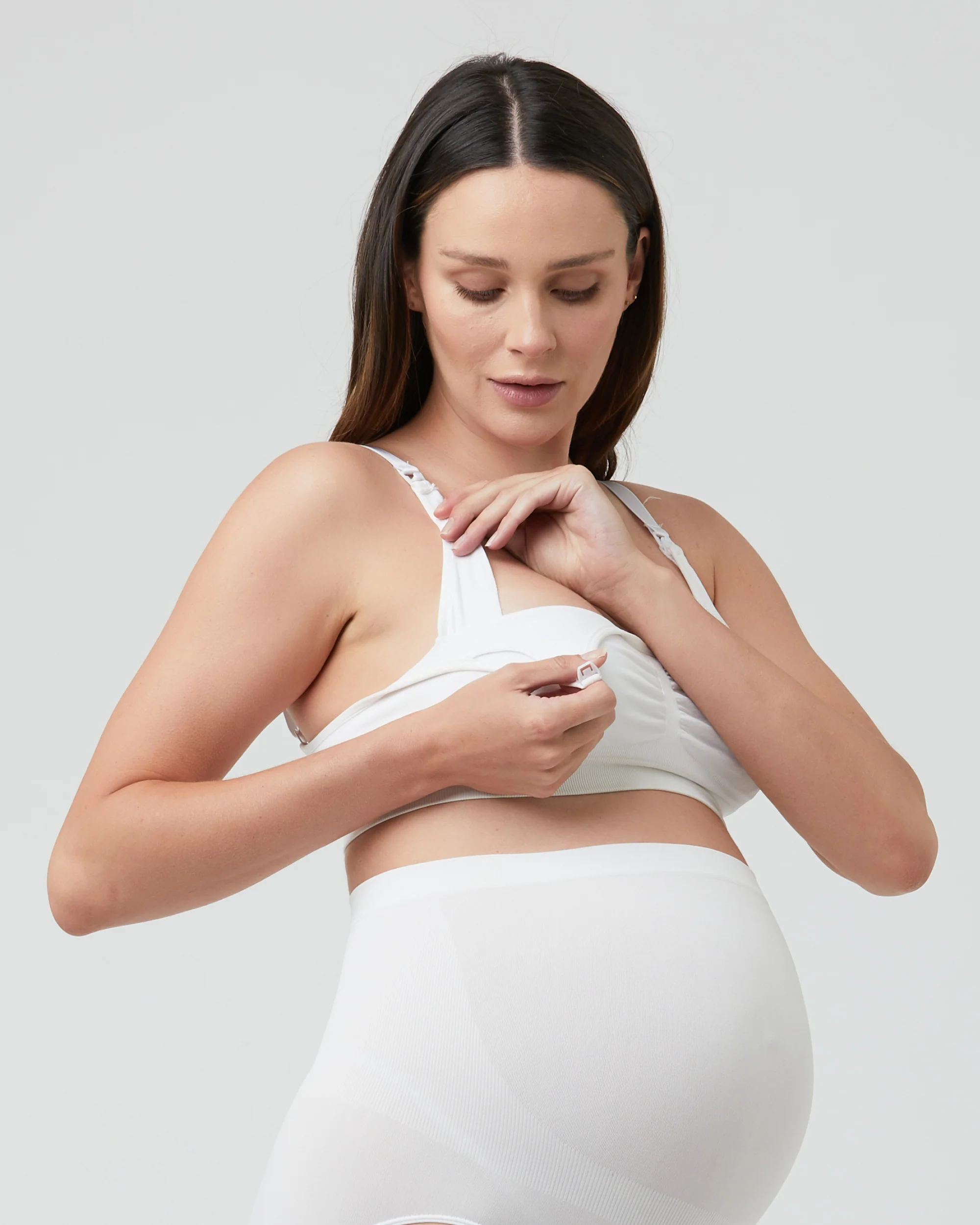 Seamless Nursing Bra White - Image 3