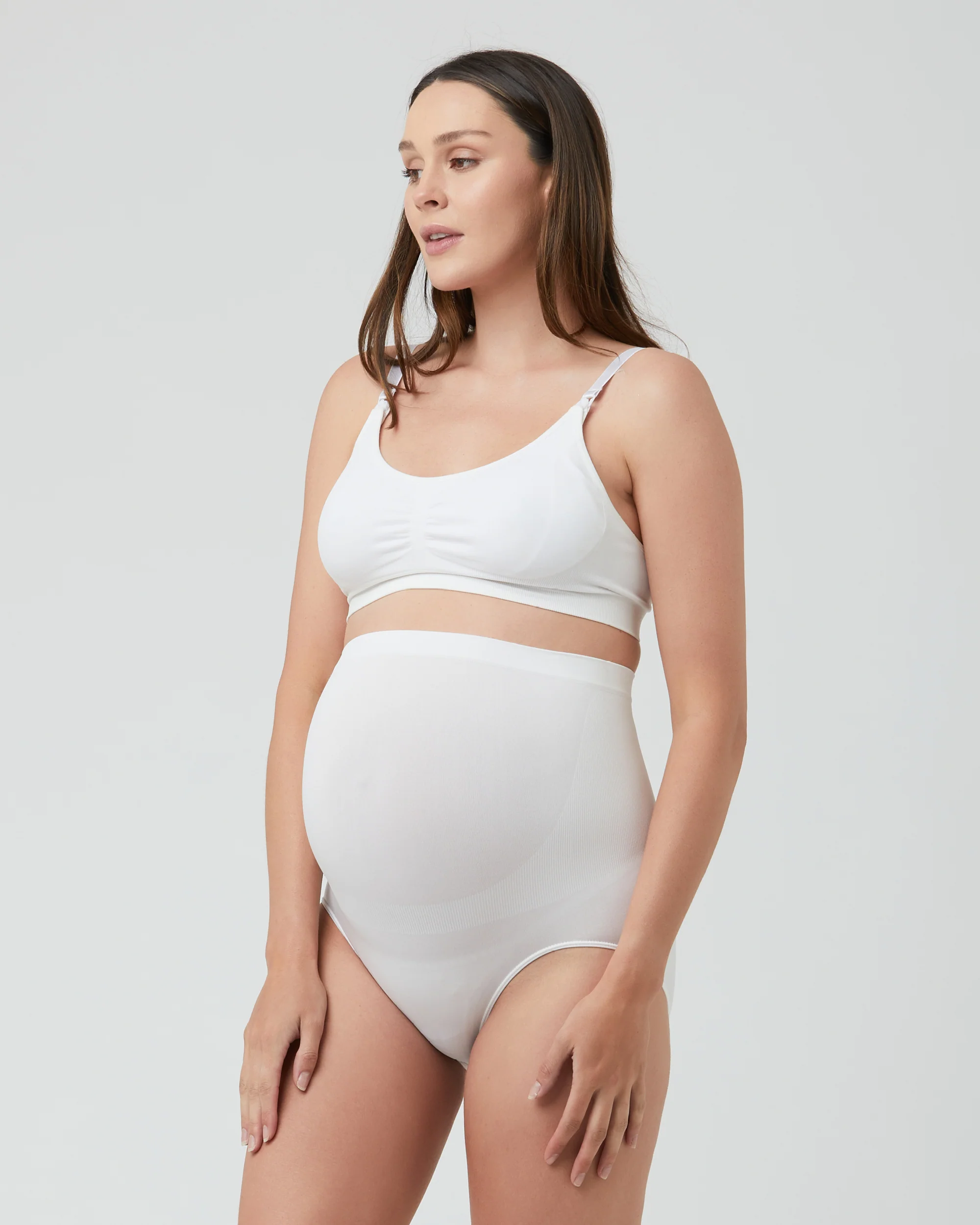Seamless Nursing Bra White - Image 4