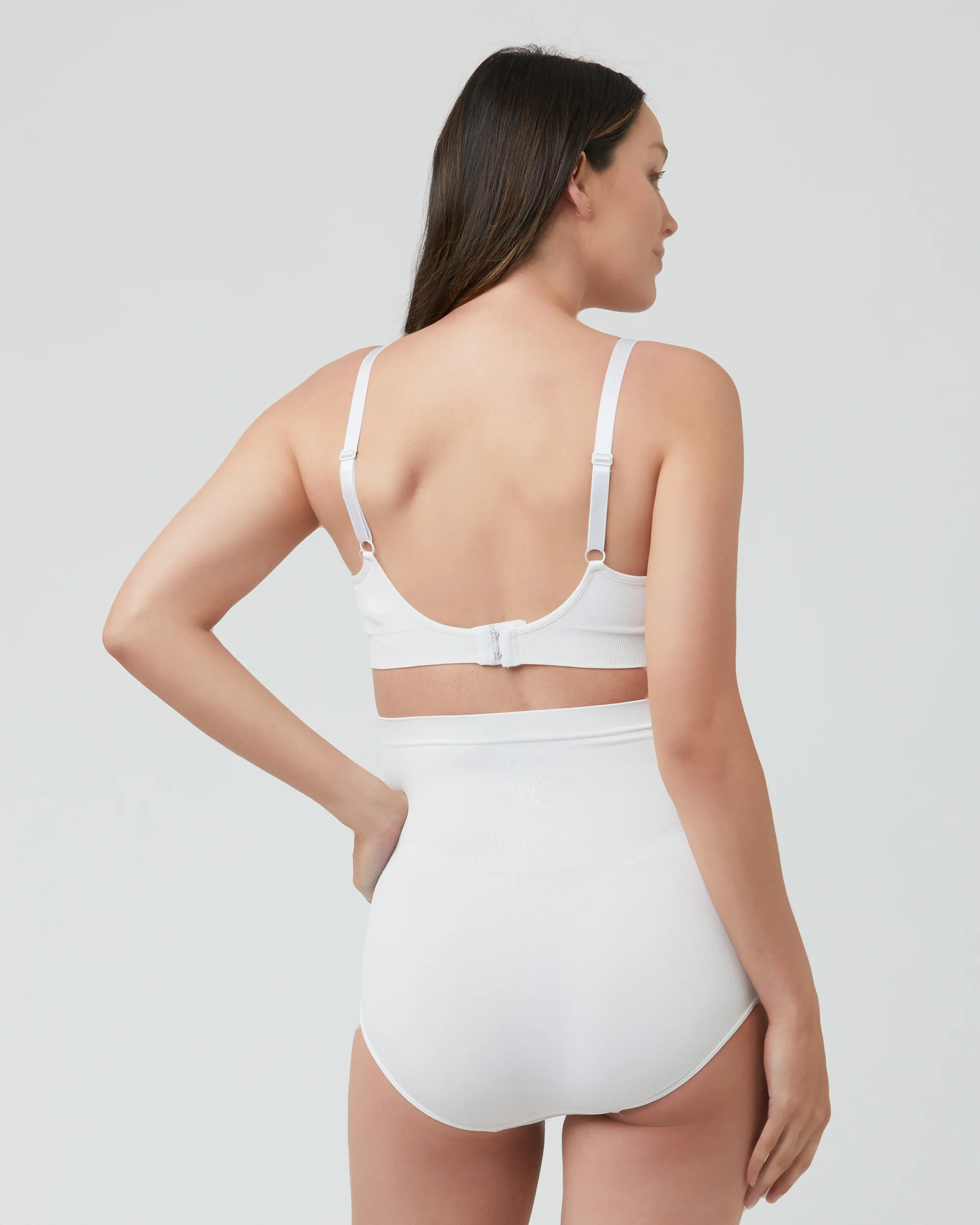 Seamless Nursing Bra White - Image 6