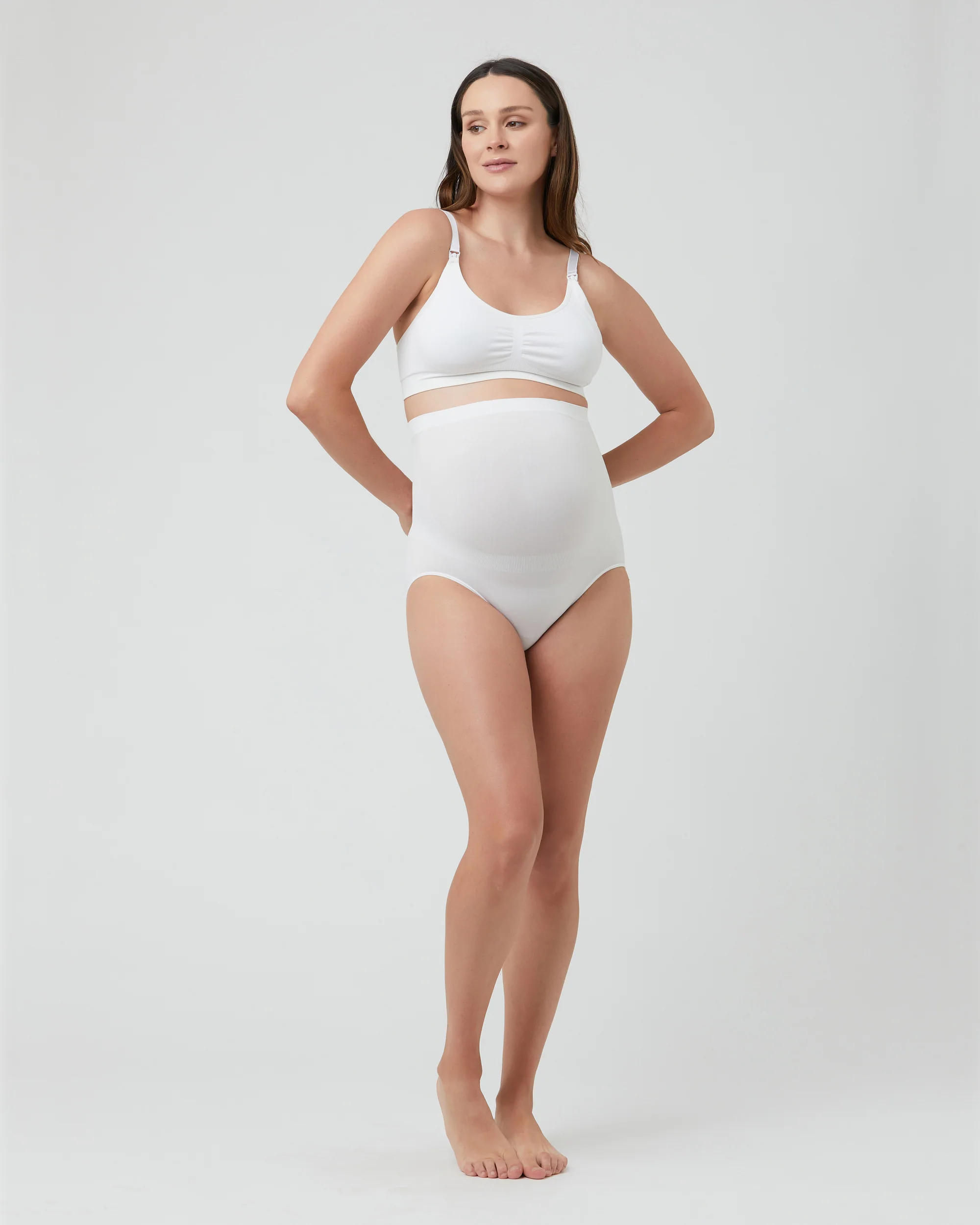 Seamless Nursing Bra White - Image 7