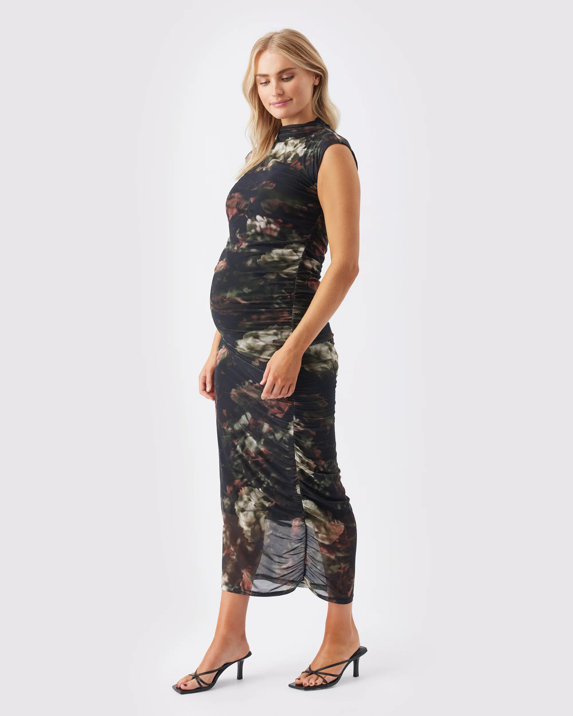 Vella Mesh Dress Black - Image 3